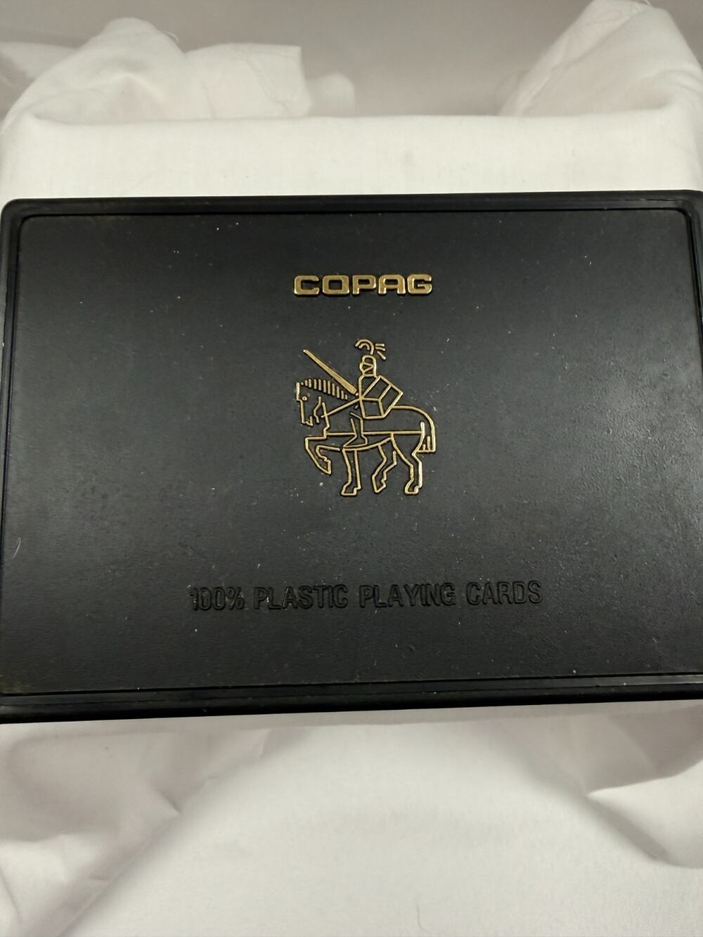 Vintage Copag Plastic Playing Cards 2 Deck Set Poker Bridge Cards Case